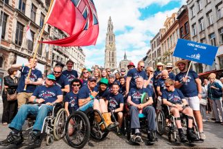 Lord Nelson in the crew parade, Antwerp