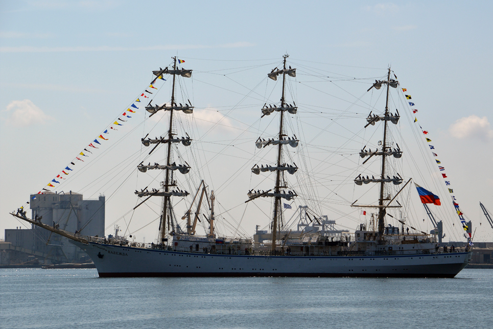 Nadezhda in the Parade of Sail