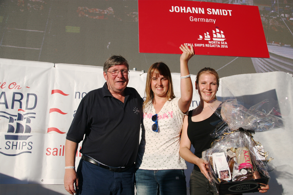 Johann Smidt at the Prize Giving Ceremony