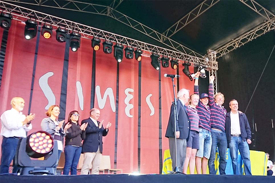 Wylde Swan on stage during the Prize Giving Ceremony in Sines
