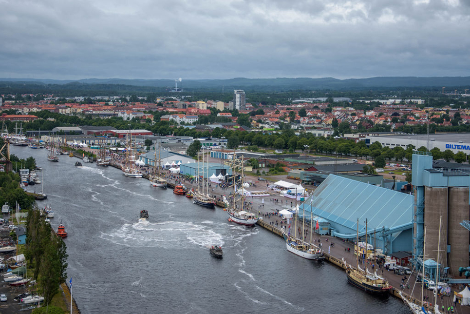 view of halmstad tall ships races 2017