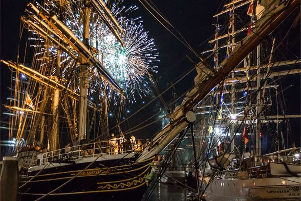 Tall Ships Bordeaux fireworks